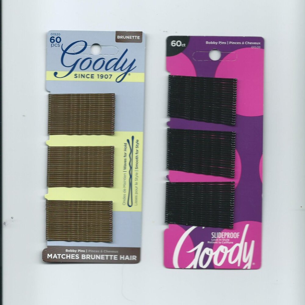 3/$10 NWT Goody bobby pins assorted styles